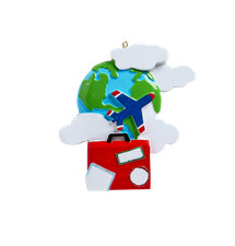 World Travelers Personalized Christmas Ornament