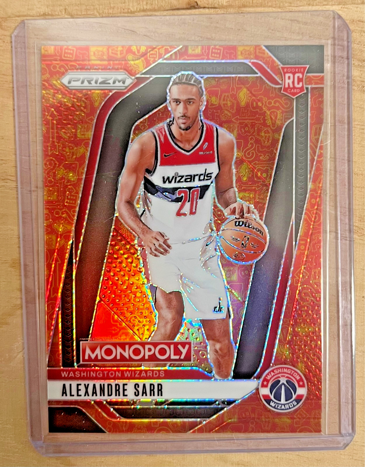 2024-25 Panini Prizm Monopoly Alexandre Sarr Classic Icons Orange RC /1499 #86