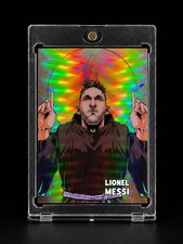 LIONEL MESSI RARE ANIME NATION HOLO 2026 Leaf...