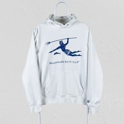 Billionaire Boys Club White Neptune Hoodie Pullover Herren Medium