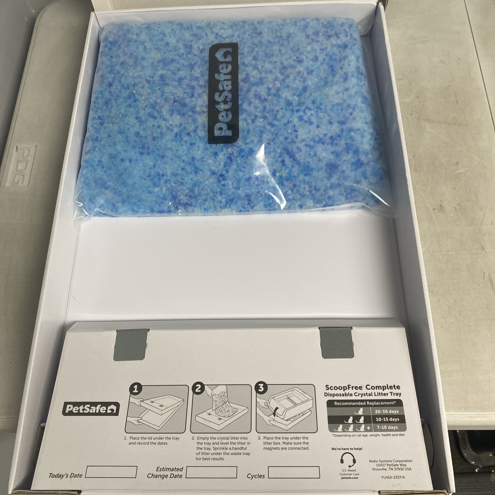 PetSafe ScoopFree Crystal Cat Litter & Refill Tray, Fresh Sc