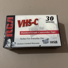 RCA VHS-C Standard Grade Camcorder Tape 30 Minutes New SEALED