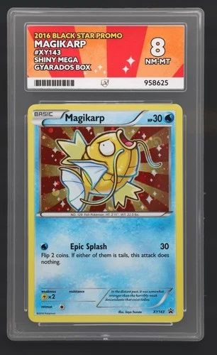2016 POKEMON XY BLACK STAR PROMO SHINY MEGA GYARADOS #XY143 MAGIKARP-HOLO ACE 8