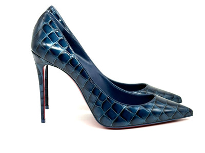 Christian Louboutin KATE 100 Crock Calf Ali leather Heels