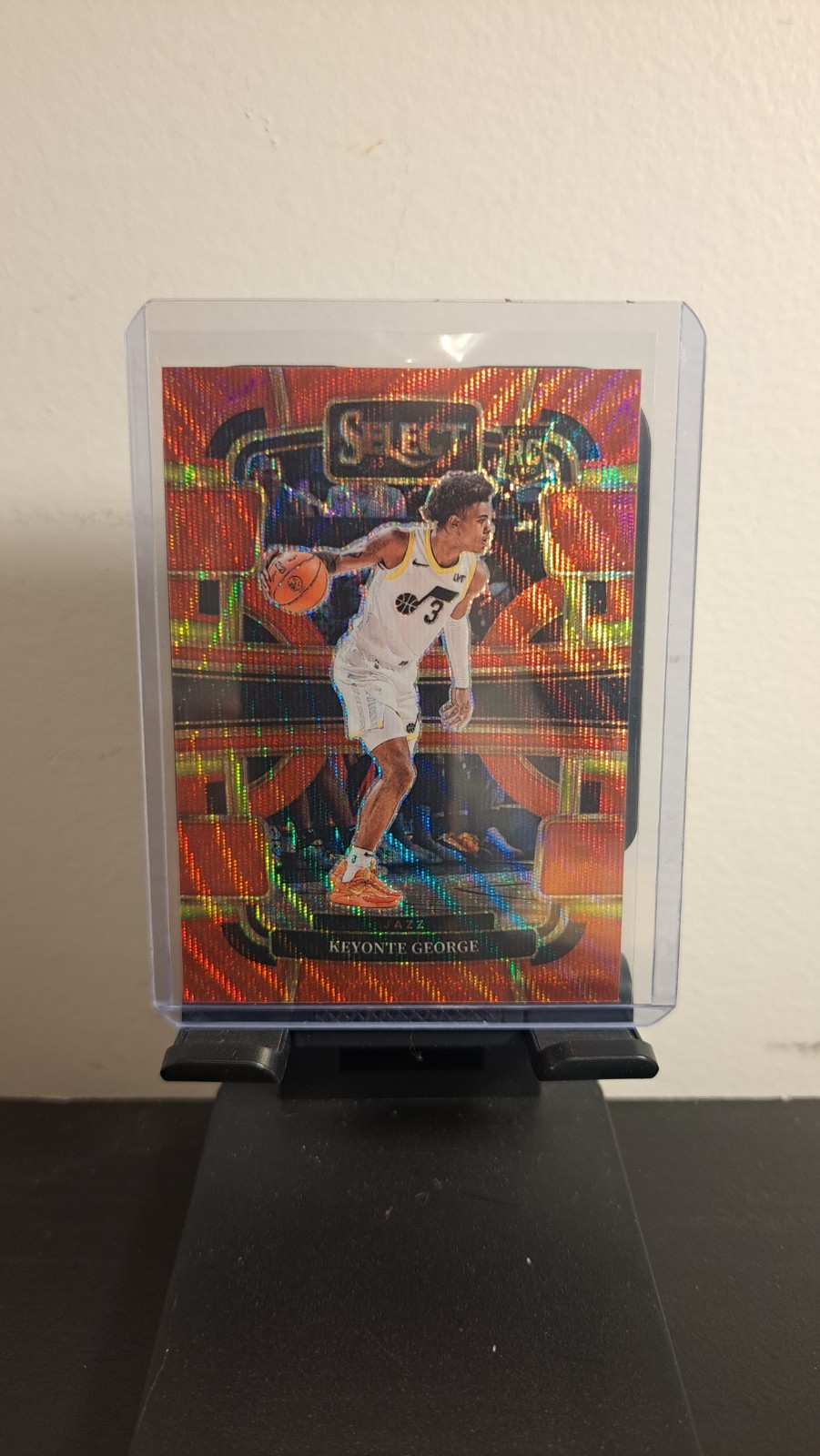 2023-24 Panini Select - Concourse Keyonte George #75 Red Wave Prizm (RC) M