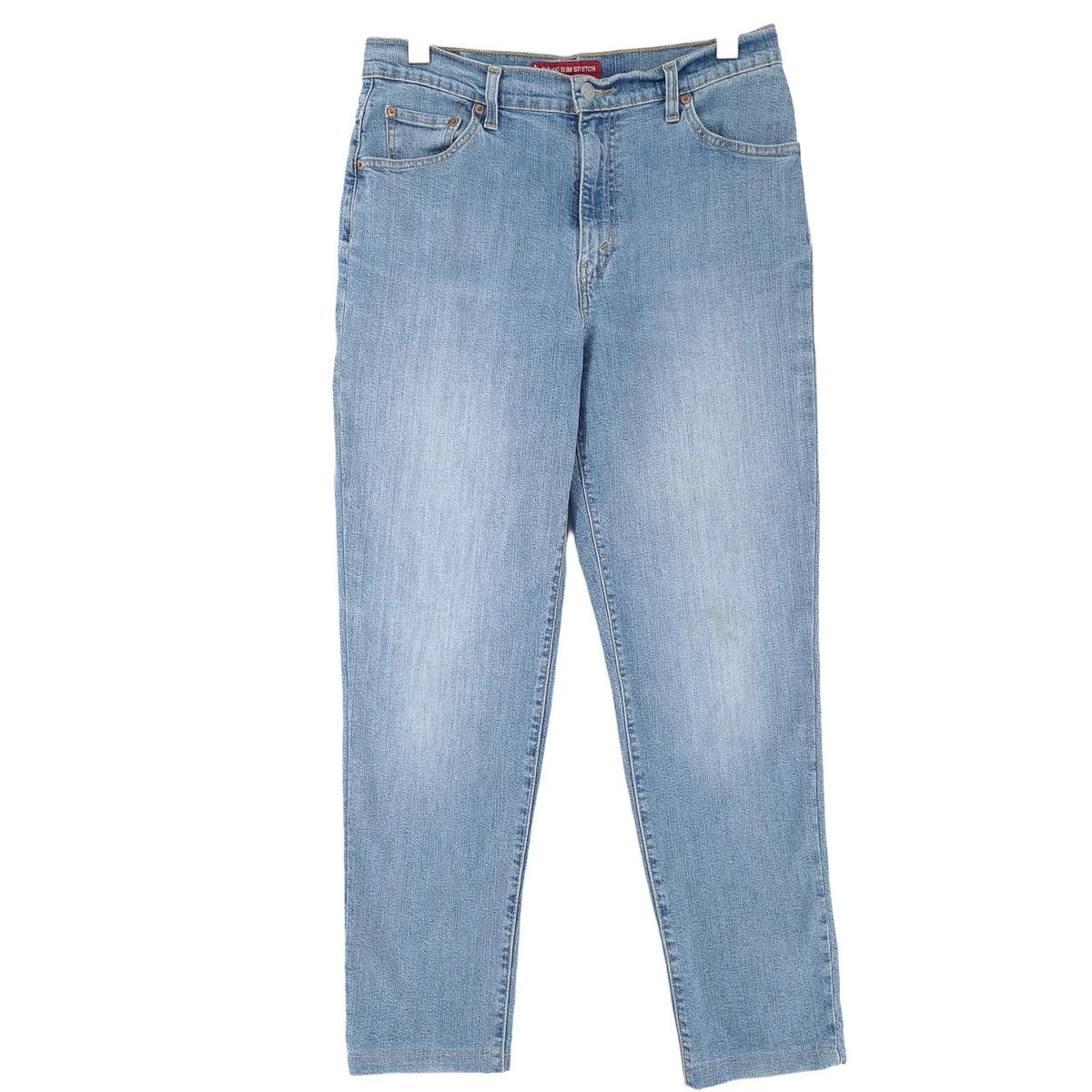 Jeans Femme Levi's 571 Slim Fit Stretch - Taille Haute, W26 L34, Délavé, Occasion Très Bon état