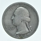 1934-D Washington Quarter Average Circ