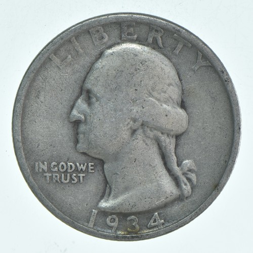 1934-D Washington Quarter Average Circ