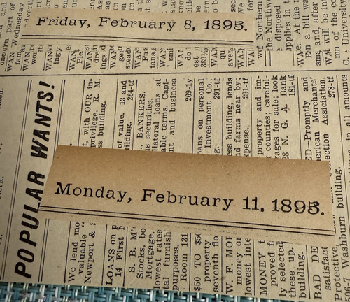 1895 Metropolitan Opera House Paul Minnesota EDDIE FOY NEWS PAPER CLIP AD ORIG - Picture 6 of 6
