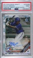 2019 Bowman Draft Chrome Pick Dasan Brown #CDA-DB PSA 9 MINT Auto 1u6
