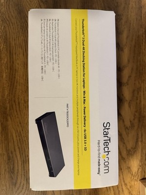 Thunderbolt 3 Dual-4K Docking Station For Laptops - Win & Mac - Power Delivery