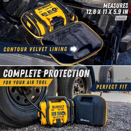 Custodia rigida compressore aria compatibile con gonfiatore pneumatici DEWALT 20V MAX DCC020IB - Foto 3 di 7