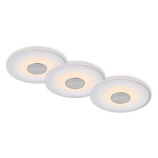 3 x Briloner LED Einbauleuchten Aluminium rund Ø12cm IP44 6W 650lm Warmweiß3000K