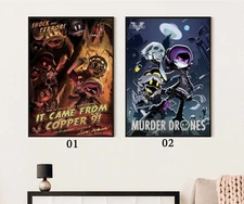 It Came From Copper 9 Murder Drones Poster Sci-Fi Horror Anime Wall Art Print