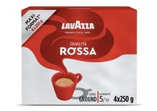 Lavazza Qualita Rossa  Ground Coffee, 4 X 250g 27.75 per kilo