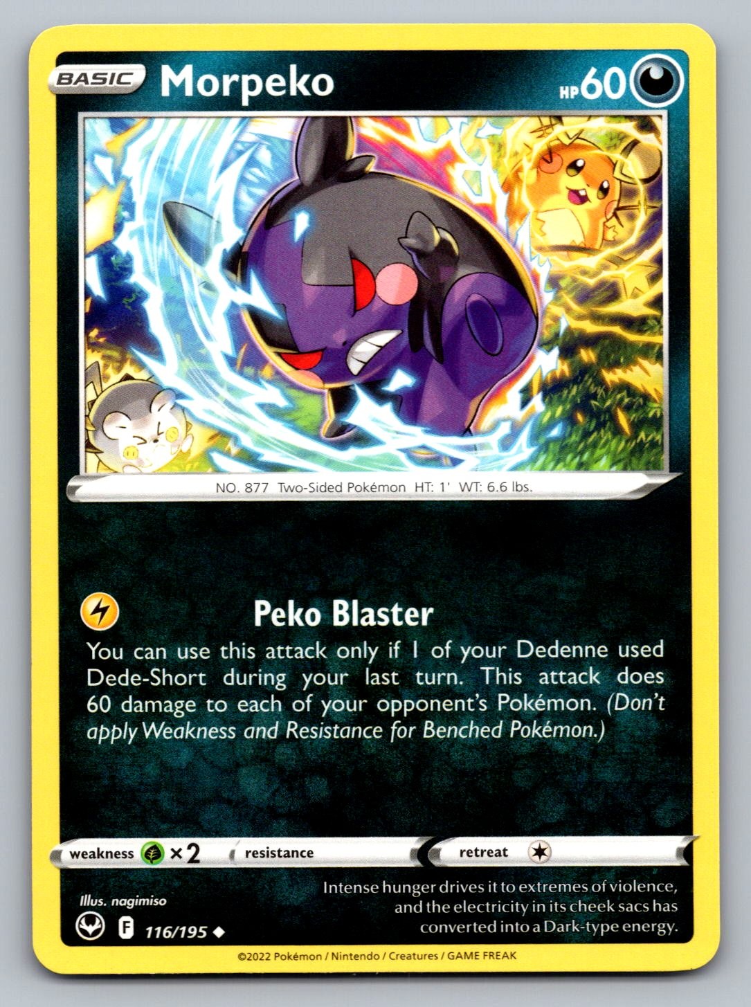 Pokemon TCG SWSH12: Silver Tempest Morpeko 116/195