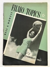 Bell  Howell FILMO TOPICS Summer 1937 Vintage Magazine For Film, Movie Cameras