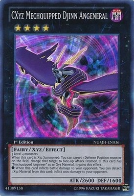 Yugioh - CXyz Mechquipped Djinn Angeneral (1st Edition) - NUMH-EN036 (P)