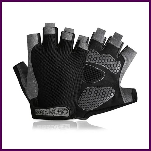 Gym Anti Rutsch Halbfinger Handschuhe Atmungsaktiv Hanteln Handschuhe Herren Damen