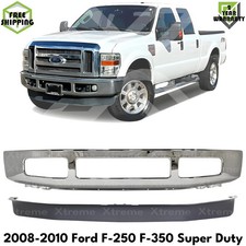 Front Bumper Chrome Valance Textured For 2008-2010 Ford F-250 F-350 Super Duty Front Bumper Chrome Valance Textured For 2008-2010 Ford F-250 F-350 Super Duty