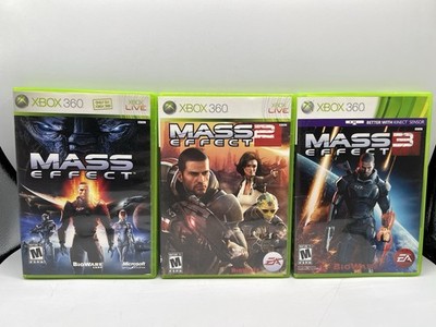 Mass Effect Trilogy 1-3 Bundle Xbox 360 All Complete CIB
