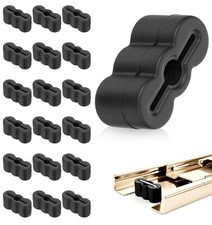 20 Pcs Black Drawer Stoppers Slide Bumper Rubber