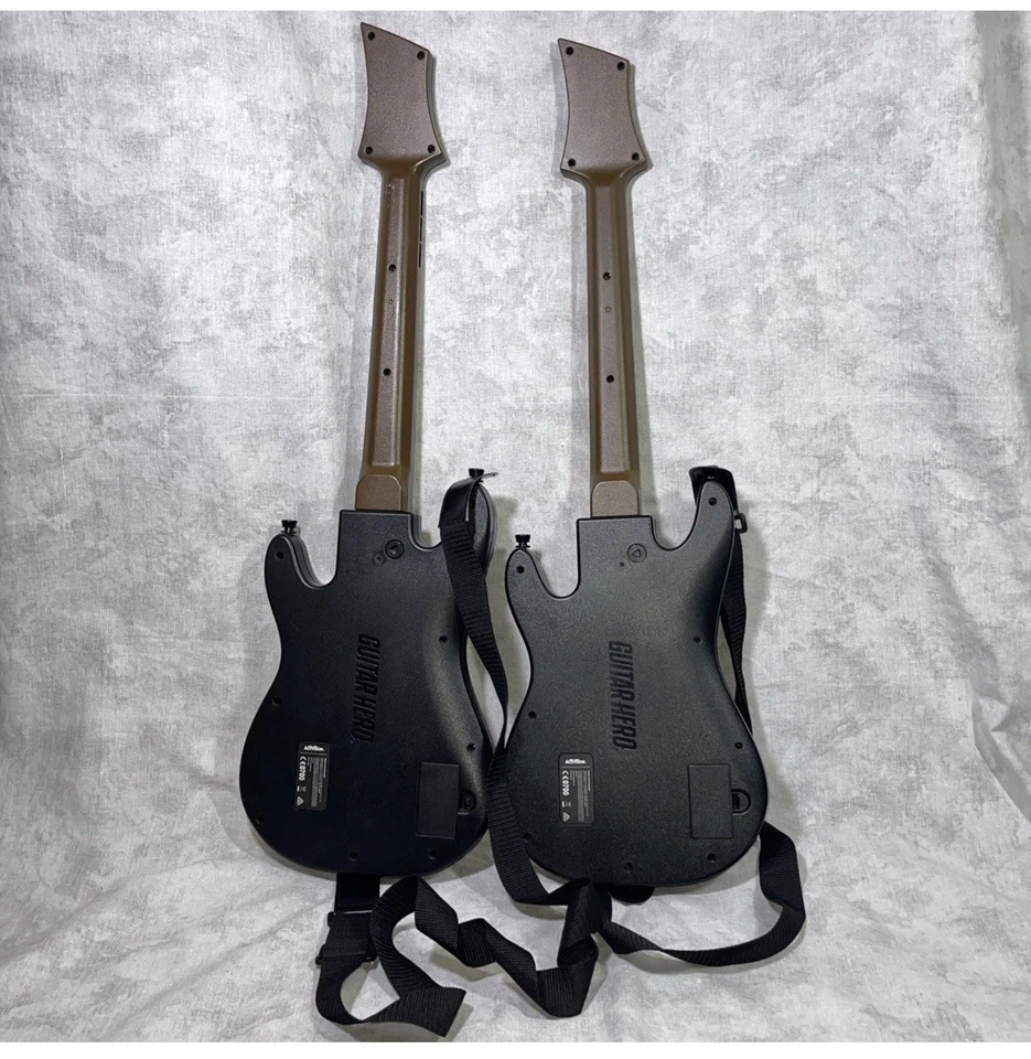 Guitar Hero guitarras e alças sem fio (par) PS3 PS4 Xbox Wii 0000654 SEM DONGLES - Imagem 2 de 4