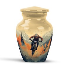 Motorcycle Urns 3 Inch Cremation Memorial Urns for Female Funeral Burial Box