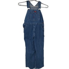 Dickies Mens Indigo Blue Denim Bib Overalls 8396SNB 34X32 NWT
