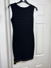 Lipsy London Black Bodycon Dress with Draped Back – UK 12
