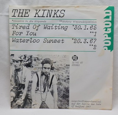 The Kinks   Tired Of Waiting For You  - Waterloo Sunset - 45 RPM Single 7''