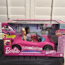 Barbie Hot Wheels Convertible Car Remote Control RC - 2 Barbie Dolls