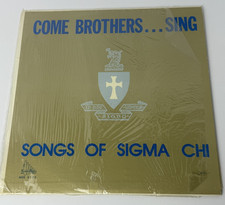 Vintage Blue Vinyl LP Record Songs of Sigma Chi Kansas State Univ Glee Club