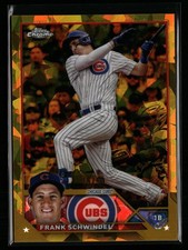Frank Schwindel 2023 Topps Chrome Sapphire Edition #249 Gold #/50 Chicago Cubs