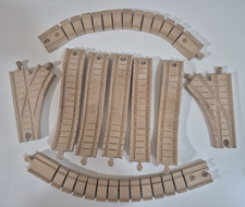 Thomas  Friends Wooden Railway Clickity Clack Tracks: Lot of 9 Special Tracks