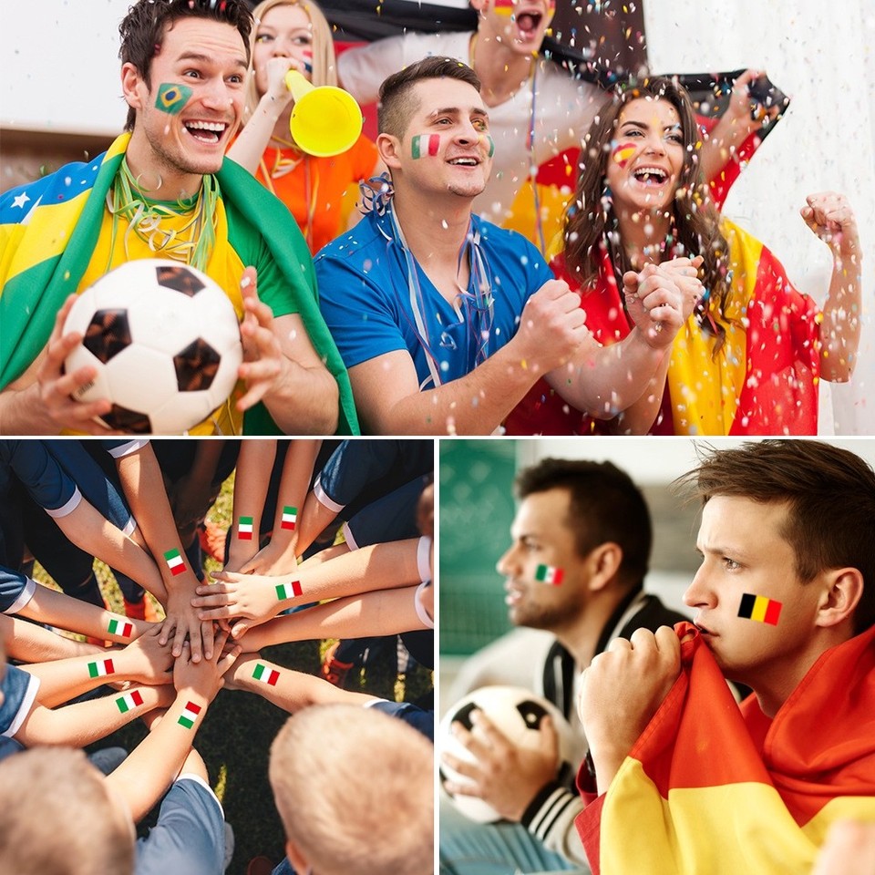 National Flag Tattoo Sticker 10pcs/Set