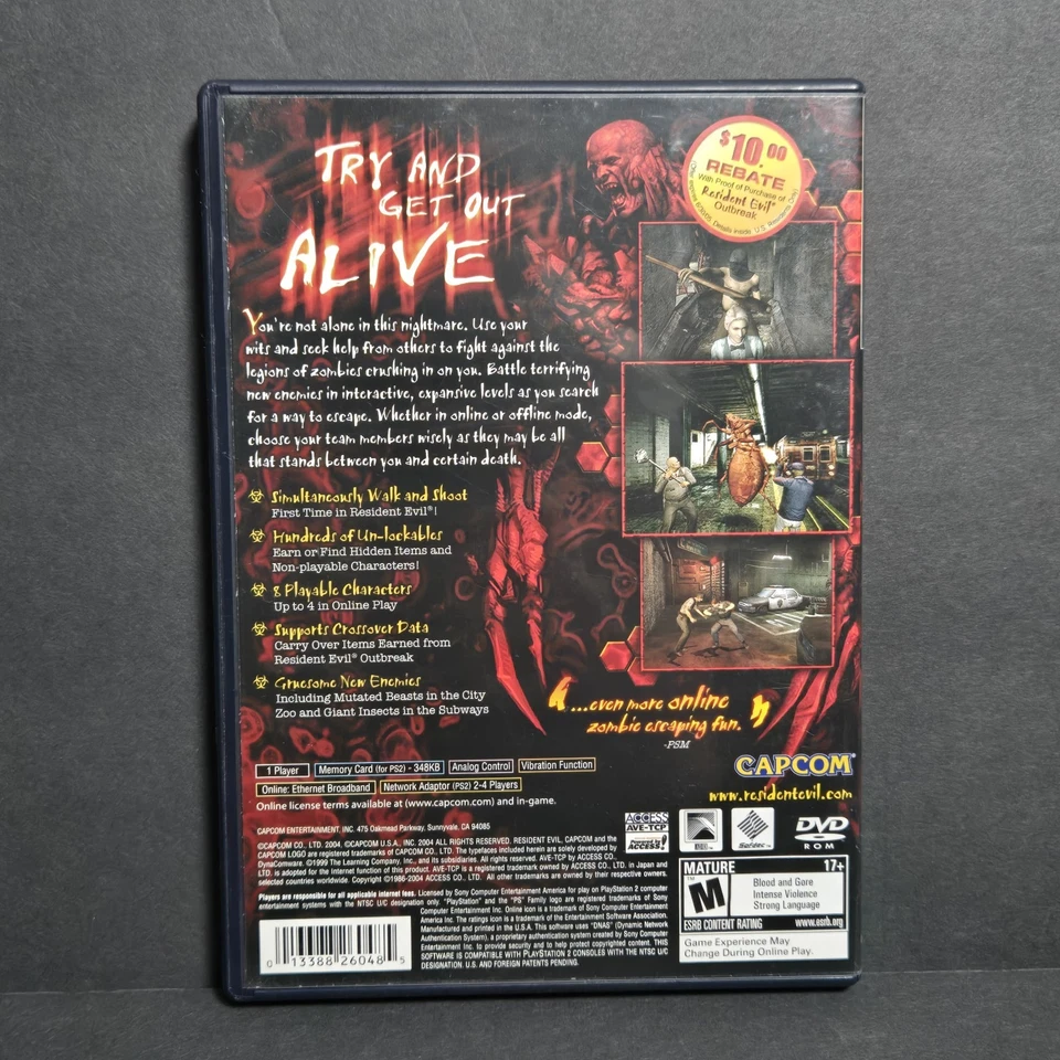 Resident Evil Outbreak File #2 (Playstation 2) CIB Complete - Image 3 of 4