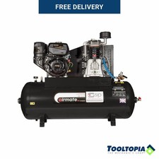 SIP Airmate Petrol Air Compressor Belt-Driven Kohler Engine 7hp 207cc 150L 16CFM