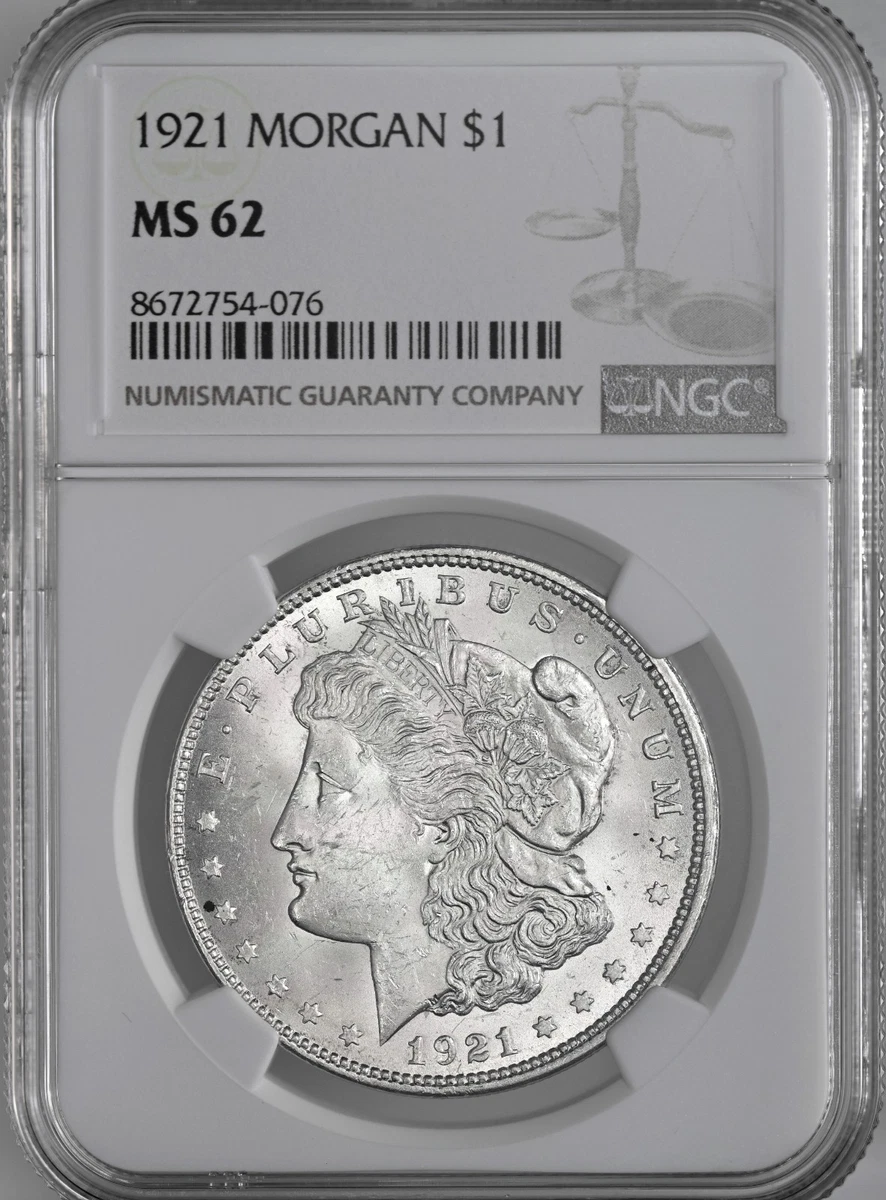 MS 62 Graded 1921 Year Morgan US Dollars (1878-1921) for sale | eBay