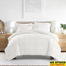 3 Piece Duvet Cover Set Soft Microfiber Hypoallergenic Durable Bed Shams New