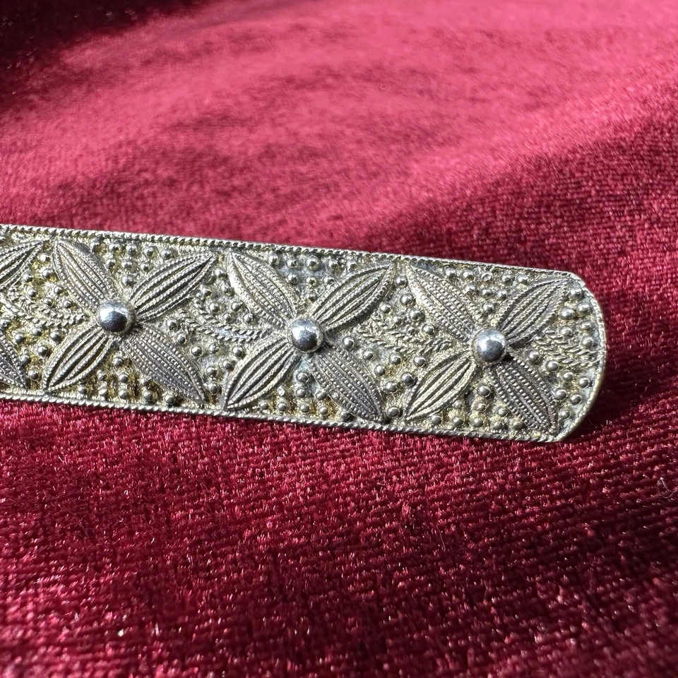 Theodor Fahrner Pforzheim- Jugendstil Brosche in 925 Silber - Filigranschmuck - Bild 4 von 4