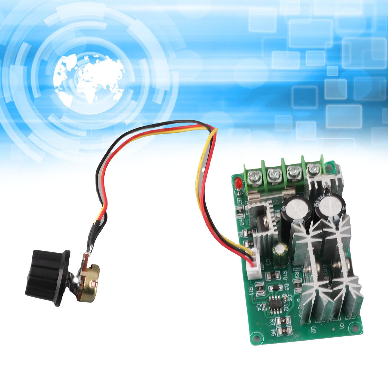 DC Motor Speed Controller 20A Current Regulator 12V 24V 36V 48V High Power Drive
