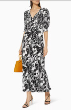 Rixo Zadie floral print crepe midi dress 
