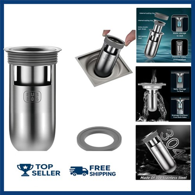 #ad #ad Shower Floor Drain Backflow Preventer One Way Drain Valve Sewer 304 Stainless $22.49