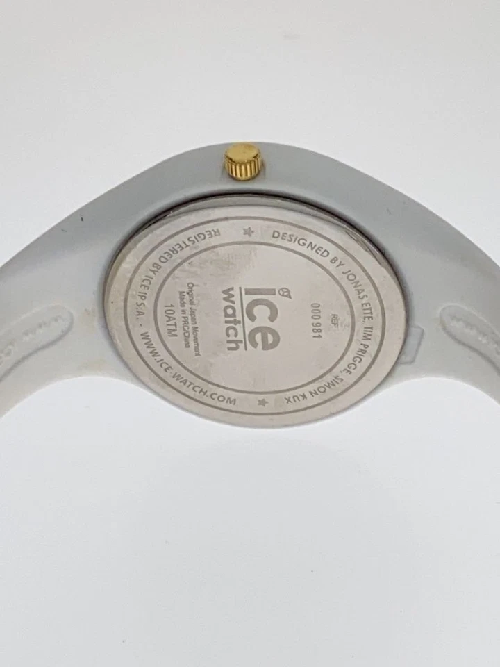 ice watch 000-981 White Rubber Analog Quartz Sport Watch Near Mint JAPAN - Image 3 of 4