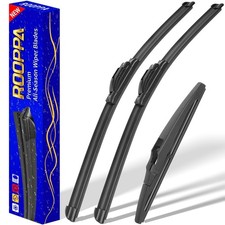 3 wipers Replacement for 2016-2021 Chevrolet Chevy Spark, Windshield Wiper Bl...