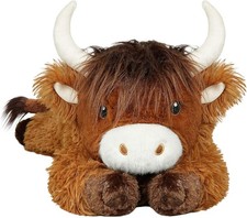 4 lbs Weighted Stuffed Animals, Cute Highland Cow Stuffed Animals-Weighted Cow P