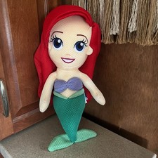 Wahu Aqua Pal Ariel Doll 16  Disney Mermaid Mesh Plush Bath Pool Toy Water Safe