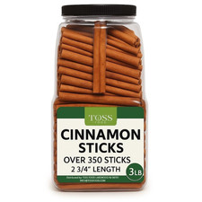 Cinnamon Sticks Whole Bulk 3 LB Jar - 2.75 Inch Cut with Strong Aroma, Perfect f