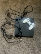 Sony PlayStation 4 Slim 500GB Black Console with Original Controllers and Games